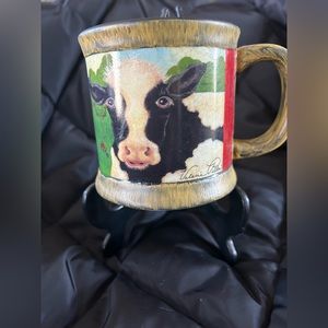 Hallmark cow on the farm kitchen mug sign